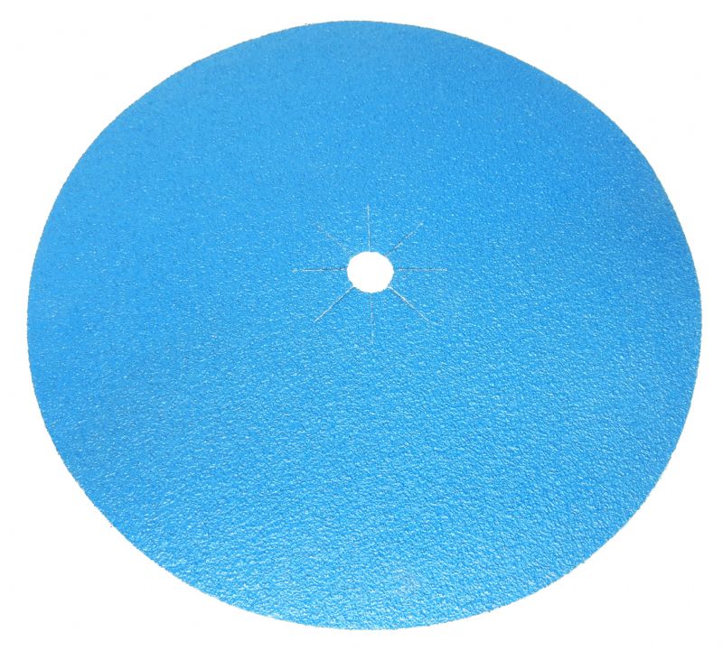 dischi abrasivi in tela robusta doppi alllo zirconio d. mm. 425 p 36 foro 30 + 8 tagli