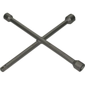 chiave a croce in acciaio speciale  lunghezza totale 380 con attacco quadro 1/2