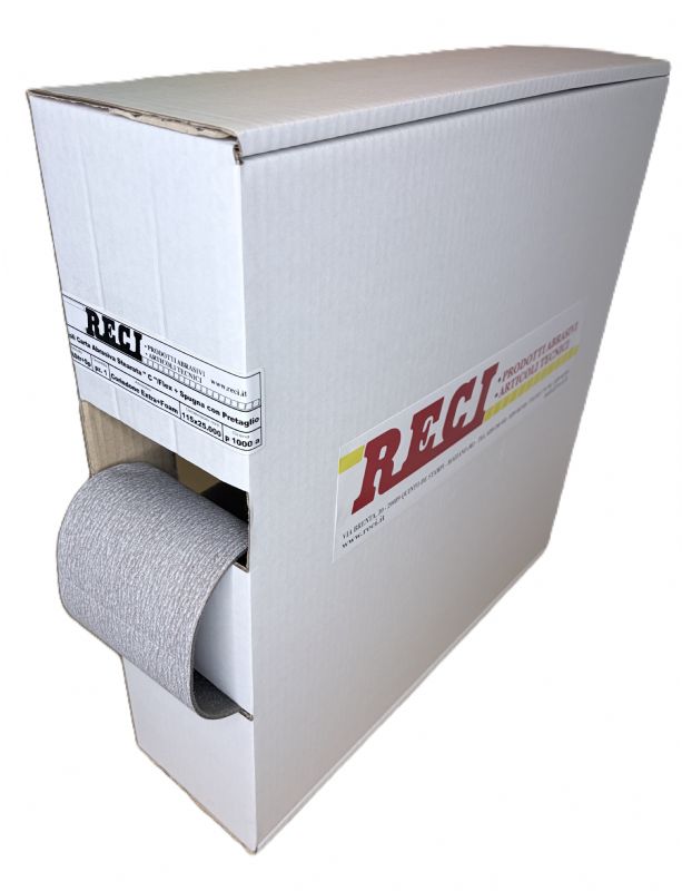 rotolo carta abrasiva stearata flex spugna FLOAM mm. 115 x 25.000 p 1000a<br />#rotolocartaabrasivaspugna