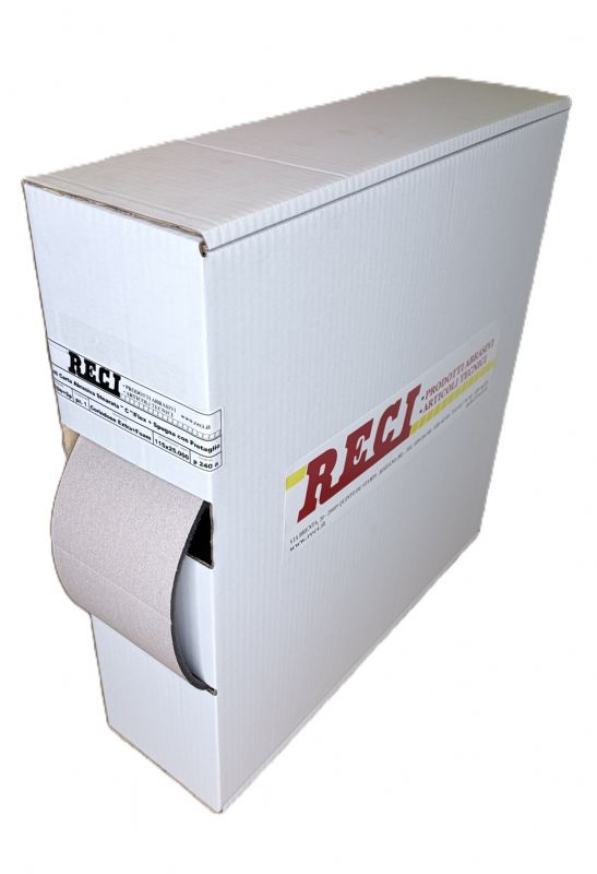 rotolo carta abrasiva stearata flex spugna FLOAM mm. 115 x 25.000 p 240a<br />#rotolocartaabrasivaspugna
